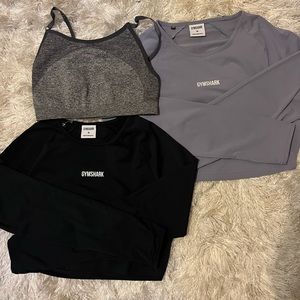 Gymshark Long-sleeve Tops and Sports bra